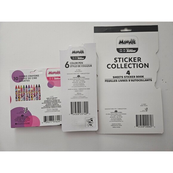 Minnie Mouse Kids Toys Gift Bucket - Kids Gift Basket - Stickers, Crayons, Pen - Picture 5 of 7